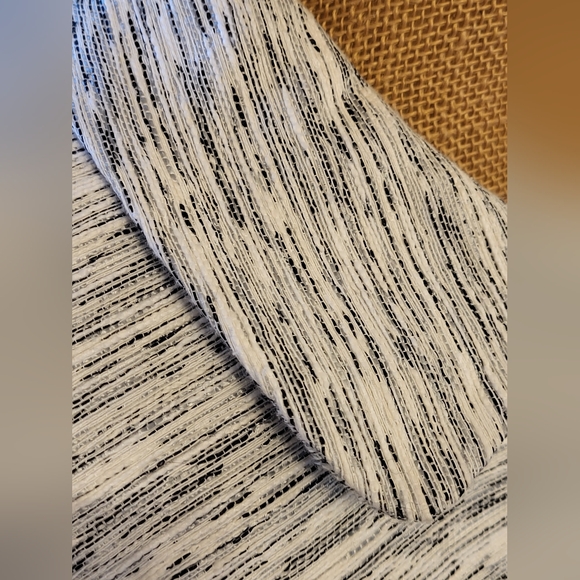 Louben Black and White cotton-blend woven jacket size 8 - Picture 7 of 10